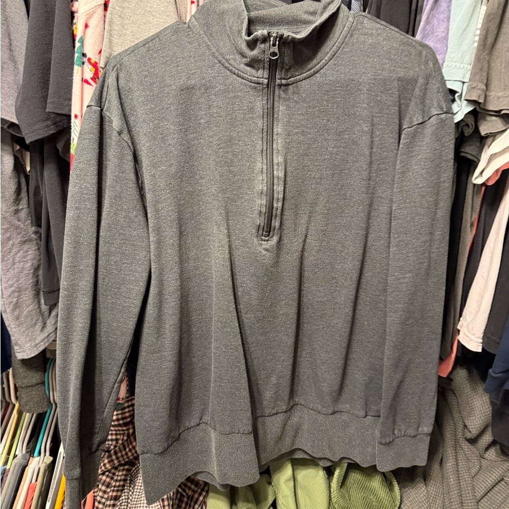 * Victoria's Secret Gray Quarter-Zip Sweatshirt